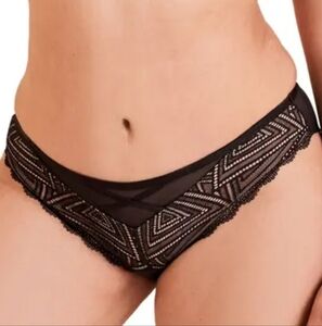 Adore Me Trezza Contour Balconette Plus Bikini Panty Size 2X, Style#PA-06435-BLK